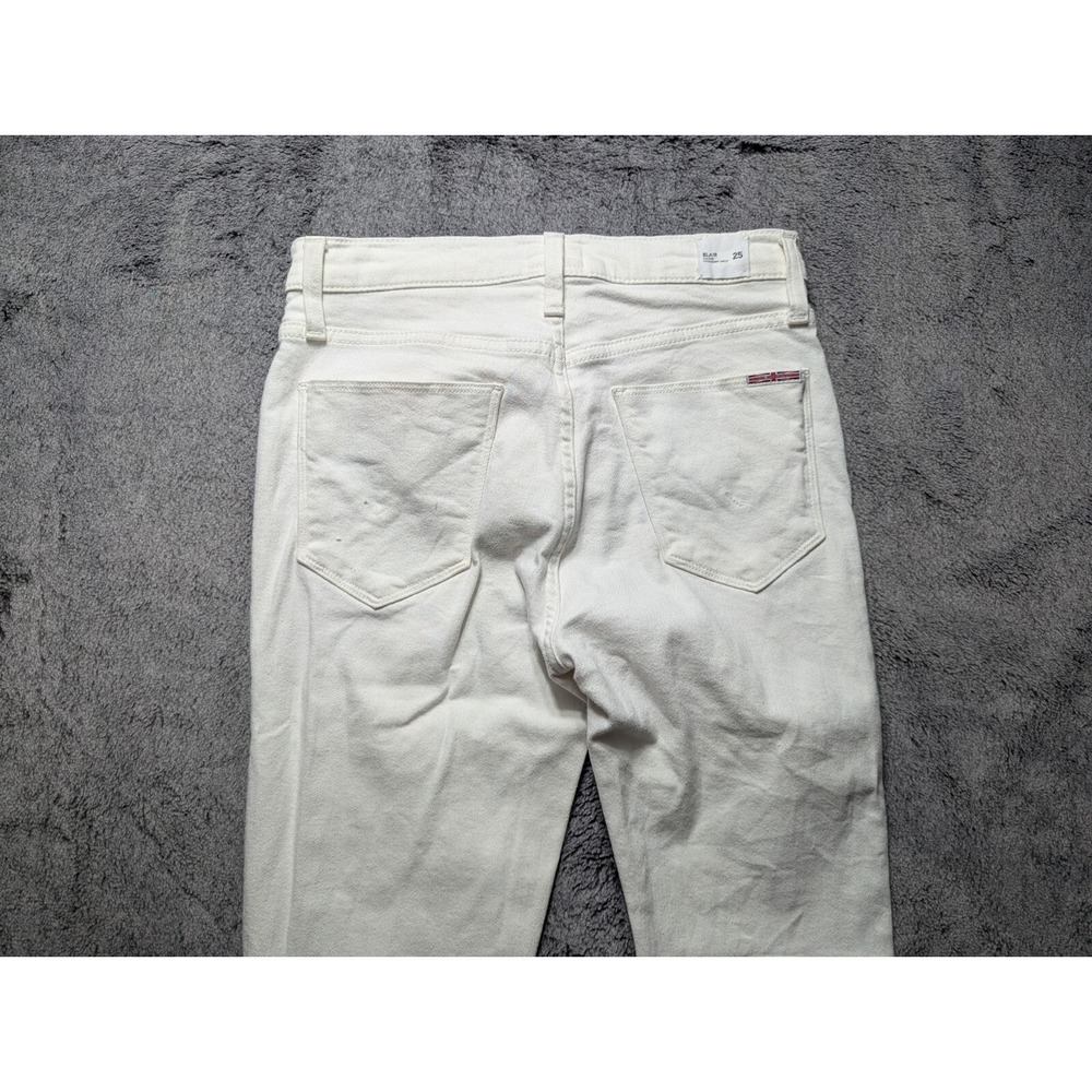 Hudson Blair High Rise Super Skinny Ankle Jeans Women's Size 25 White - Picture 12 of 14